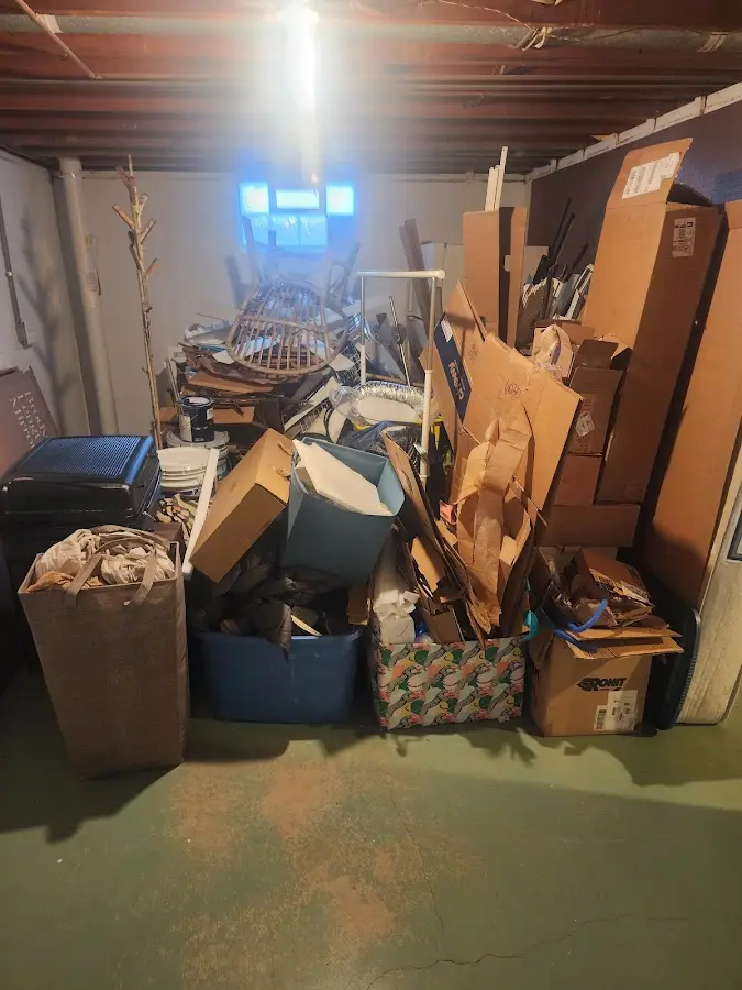 Roll-off dumpster container at job site for Concrete Dumpster Rental in Woodstown